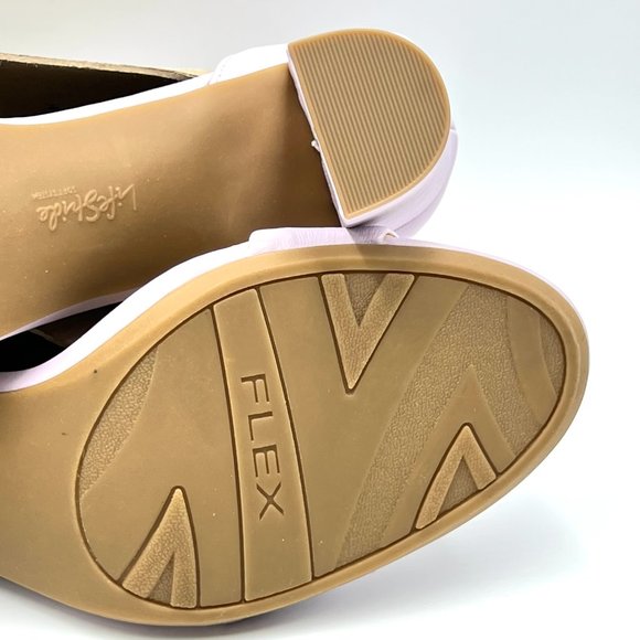 Lifestride Averly Lilac Pink Purple Faux Vegan Leather Heeled Sandals Shoes 11M‎ - Picture 12 of 15